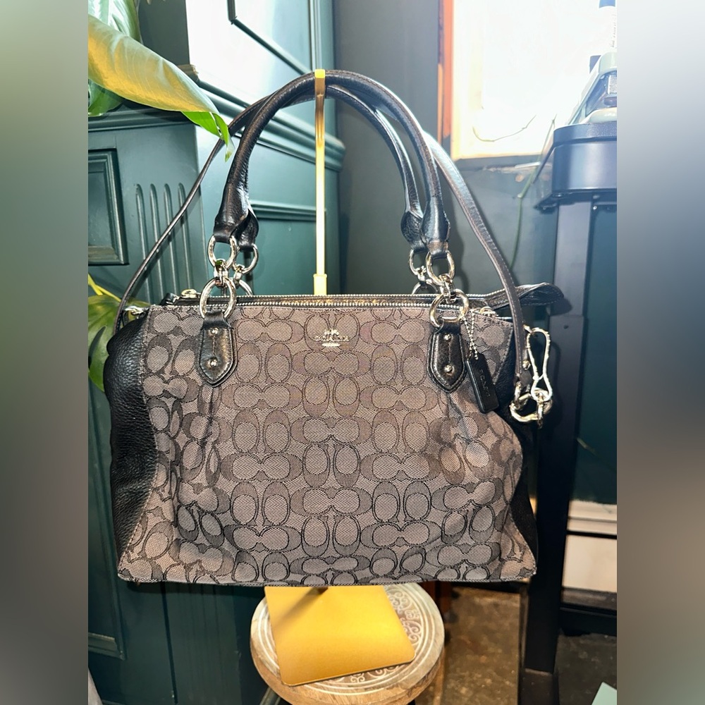 Coach Colette signature canvas satchel